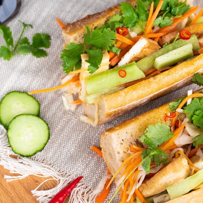 Recette banh mi vegan sandwich vietnamien