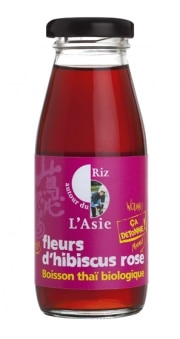 Autour du Riz l'Asie -Boisson à la fleur d'hibiscus rose 