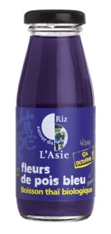 Autour du Riz l'Asie -Boisson à la fleur de pois bleu