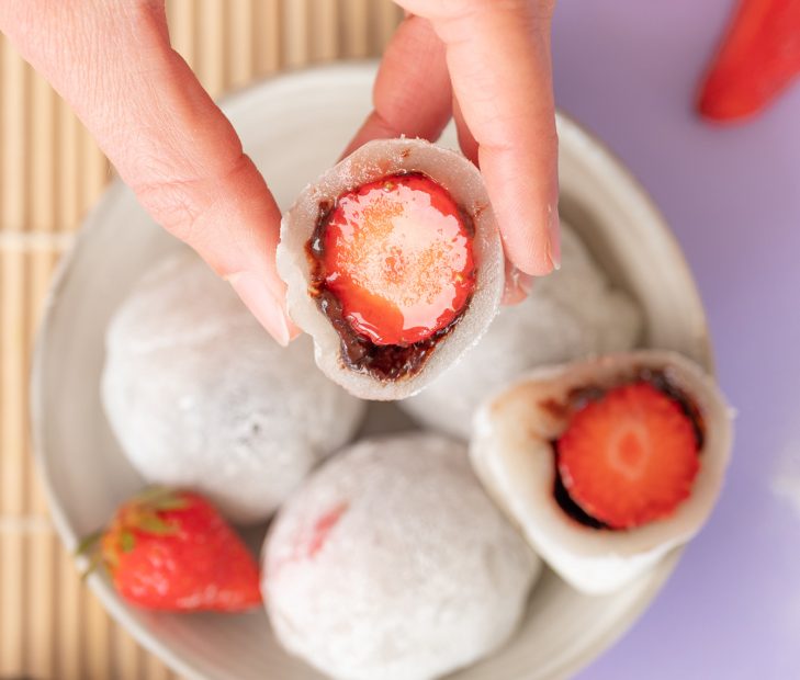 Daifuku mochi fraise