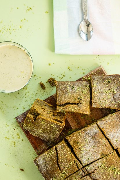 Mochi brownie au matcha