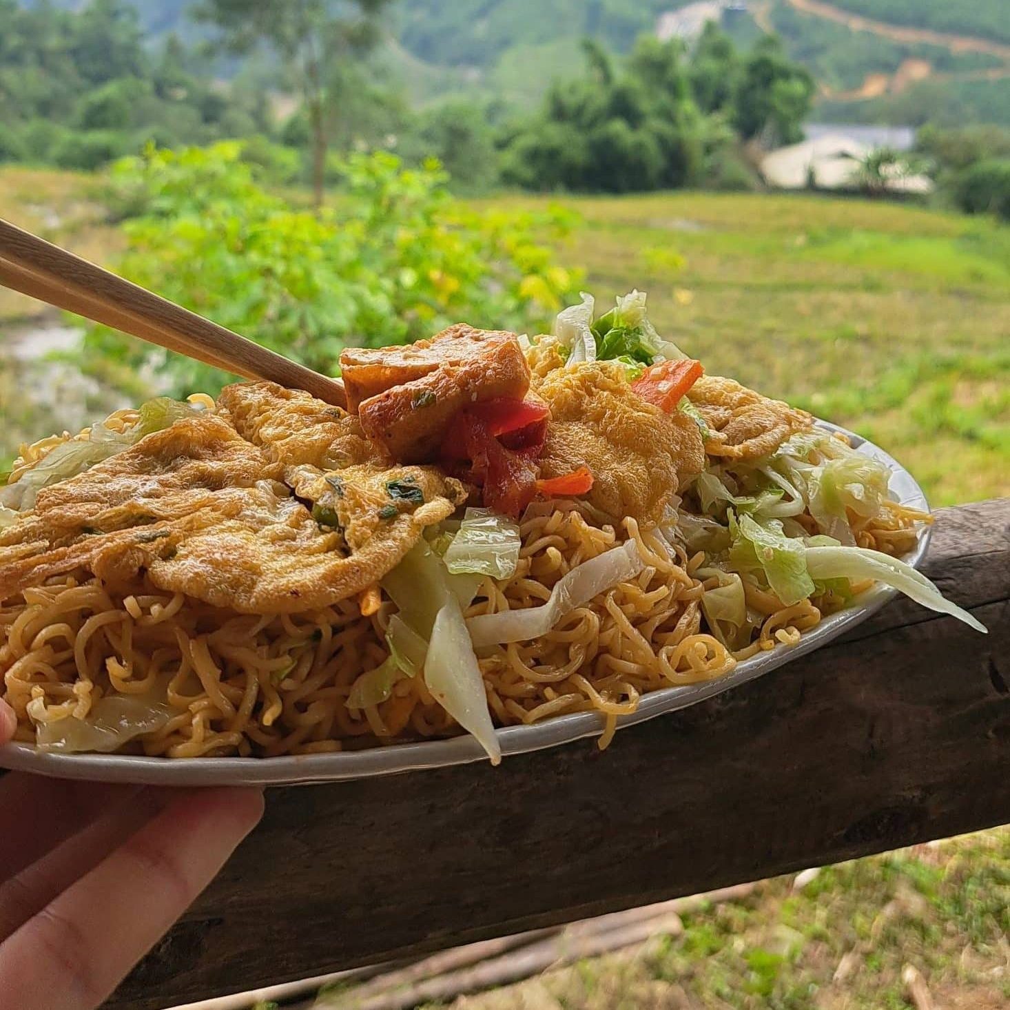 Street food noodles de ble