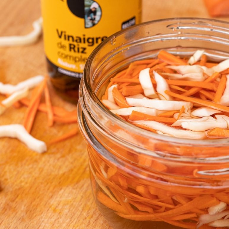 Recette de pickles de legumes au vinaigre de riz