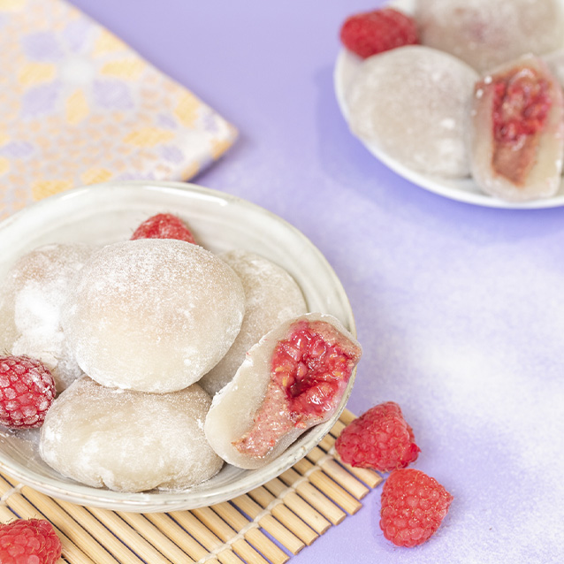 Recette mochi framboise