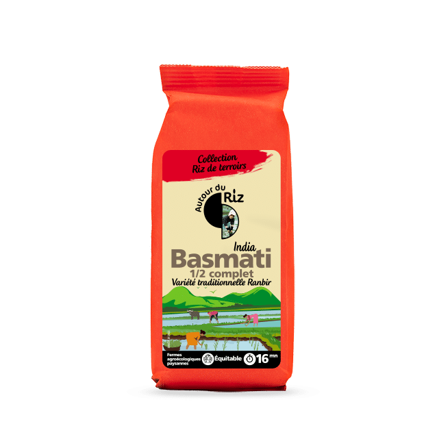 Riz Basmati demi-complet bio équitable 500 g