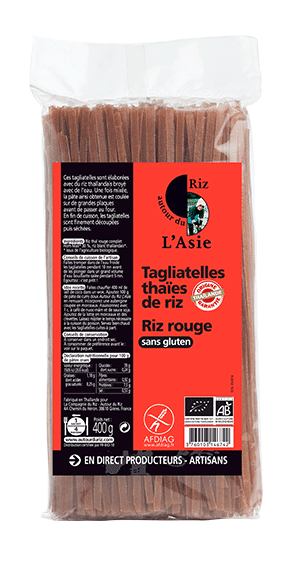 Tagliatelles thaies de riz noir