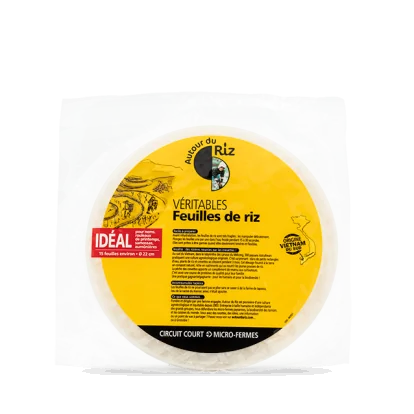 Feuilles de riz bio 22 cm 150 g