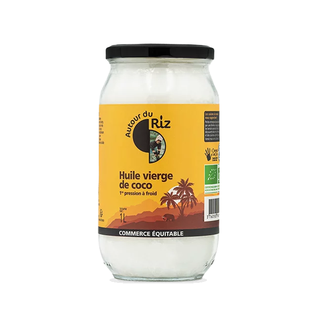 Huile de coco bio équitable 1 litre