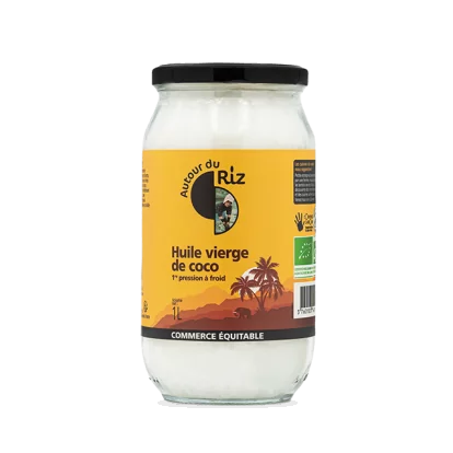Huile de coco bio équitable 1 litre
