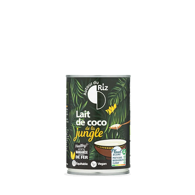 Lait de coco bio équitable de la jungle