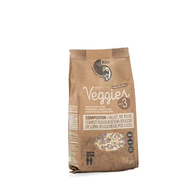 Mélange protéiné bio veggie mix 3 - 220 g