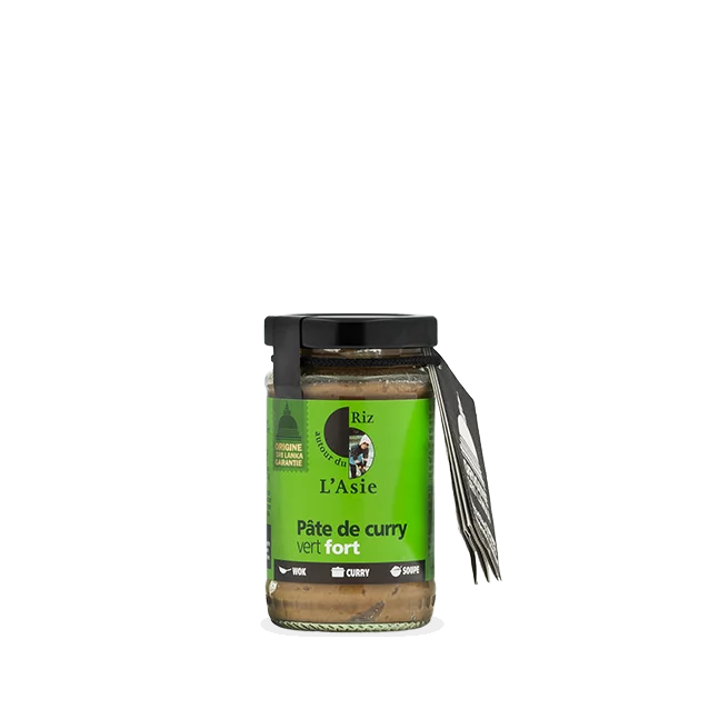 Pâte de curry vert bio fort 100 g