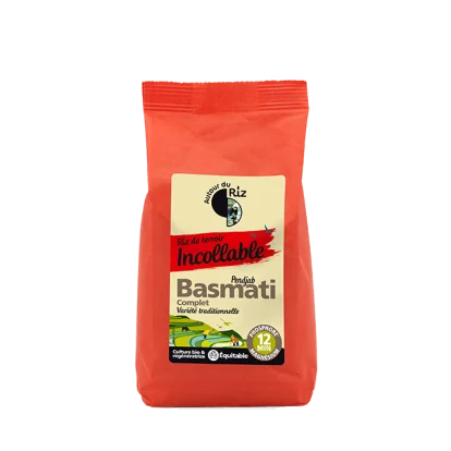 Riz Basmati complet bio étuvé 500 g