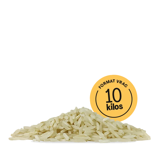 Riz Jasmin demi-complet bio équitable 10 kg