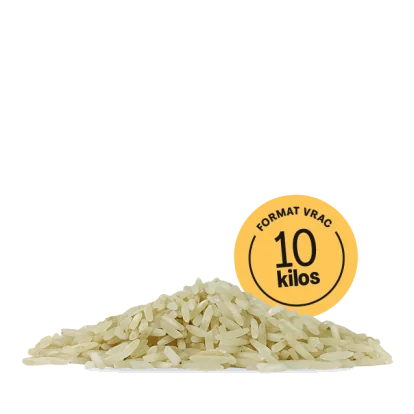 Riz Jasmin demi-complet bio équitable 10 kg