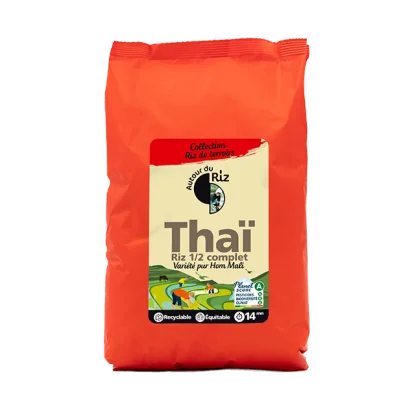 Riz thaï demi-complet bio équitable 2 kg