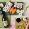 Sushis et makis avec Sauce soja bio allégée en sel – Shoyu 200 ml