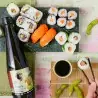 Sushis et makis avec Sauce soja bio allégée en sel – Shoyu 600 ml