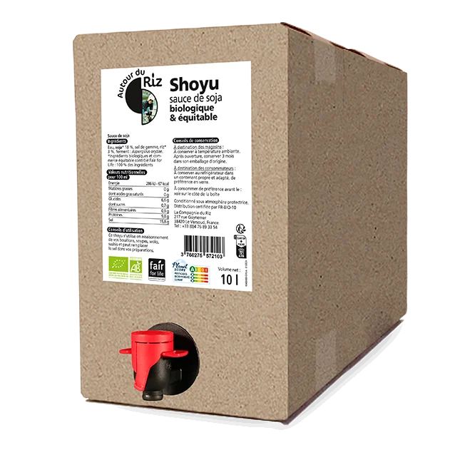 Sauce soja bio équitable - Shoyu 10 L