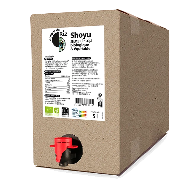 Sauce soja bio équitable - Shoyu 5 L