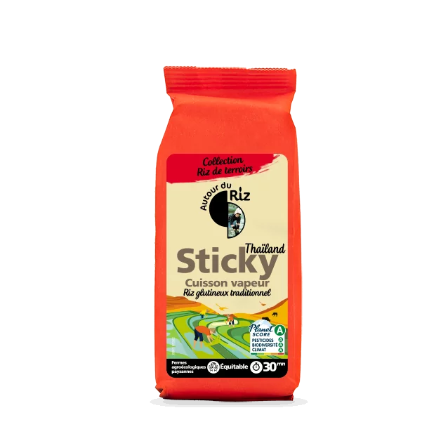 Sticky rice bio équitable – Riz gluant 500 g